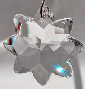 12 бр./лот, 38 мм crystal восьмиконечные звезди довършителни окачване кристален полилей част безплатна доставка