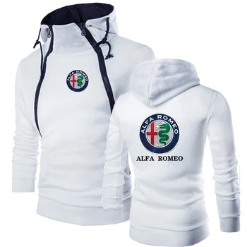 2021 НОВ Alfa Romeo Harajuku Стил на Отдих Мъжки Пуловер Качулки Брандираната Hoody С Качулка Класически Спортен Костюм Топли Тънки Блузи ize