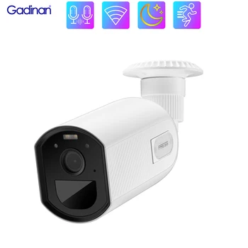 Gadinan HD 3MP WiFi IP Камерата е с ниска Консумация на енергия Безжична Батерия Домашно Видеонаблюдение Видеонаблюдение Двустранен Аудио Камера за Сигурност електронна поща