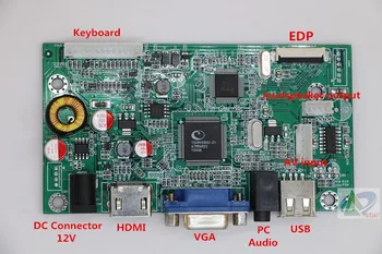 HDMI + VGA + AUDIO + USB + AV LCD такса контролер комплект 13,3 