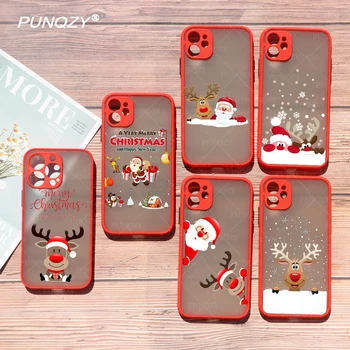 PUNQZY Весела Коледа на Всички, включително Защита От Падане Калъф За Телефон За iPhone 14 11 12 13 Pro Max XR 6 8 7 Plus X Твърд Калъф За PC