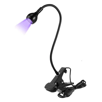 USB LED UV-Лампа За Втвърдяване на Лепилото За Телефон, UV и Led Лампа За Нокти За гелевых Нокти, Преносими Гъвкави Настолни Лампи Със Скоба За Мобилен Ремонт