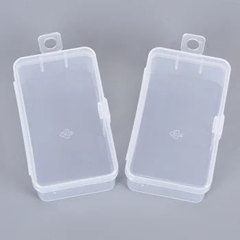 Кутия за Приспособления бонбони ПП за Съхранение на Кутии chip размер 1пк малка Прозрачна Пластмаса Материал