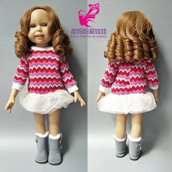 перука вълнообразни Коса за Кукли размер на главата за ремонт на коса Кукли 18
