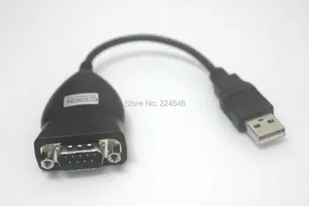 Се ИЗПОЛЗВА последователен преобразувател USB към RS-232 DB9 PL2303HX Чипсет USB към сериен адаптер 15 см 4