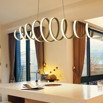 Скандинавска минималистичная led полилей на домашна трапезария, хол, спалня осветление, орнаменти антрета лампи